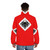 San Ku Kai Stressos 80s Mecha Puffer Jacket featuring robot and spaceship design - men back