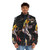 Dunk James High Puffer Jacket with basketball player in action - men front