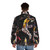 Dunk James High Puffer Jacket with basketball player in action - men back