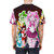 Vibrant, colorful t-shirt featuring a magical girl design in an anime-inspired style - men back
