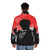 Samurai Champloo Sunset Puffer Jacket with Anime Inspired Design - men back
