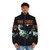 The Cure Disintegration inspired puffer jacket with gothic and alternative style - men front