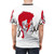 Electrifying lightning bolt graphic t-shirt design inspired by music and pop art - men back