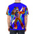 Glamrock Freddy from the FNAF Security Breach video game featured on a custom printed t-shirt - men back