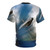T-shirt featuring a bold lightning strike design, perfect for aviation enthusiasts. - Back
