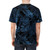 Dark Indigo T-Shirt with Tropical Floral Pattern - men back