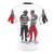 Formula 1 racing t-shirt with graphic design featuring Sebastian Vettel and Lewis Hamilton - Back