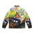 Sam Max Retro Puffer Jacket - High Contrast Gaming Apparel featuring pixel art design - Back