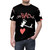 Sebadoh inspired heart design t-shirt for indie rock music fans - men front