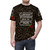 Leopard print and rose floral graphic t-shirt for book lovers and 90s indie music enthusiasts - men front