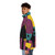 Sally Patchwork Dress Puffer Jacket featuring Jack Skellington and Christmas imagery - men side left