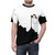 A playful graphic t-shirt design featuring a black sea with a paint bucket character. - men front