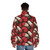 Salami puffer jacket with delicious meat pattern - men back