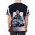 Illustration of Lewis Hamilton, 2023 Formula One World Champion, on a stylish graphic t-shirt - men back