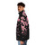 Sakura cherry blossom puffer jacket with pink floral design - men side left