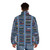 Class 47 diesel locomotive puffer jacket with detailed train graphics - men back