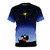 Scottie dog silhouette with star print on a t-shirt
