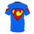 Super Letter Design T-Shirt featuring the letter C in a comic book inspired style - Back