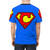 Super Letter Design T-Shirt featuring the letter C in a comic book inspired style - men back
