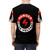 Danger high voltage warning t-shirt with bold electric sign graphic - men back