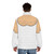 Scrotum-inspired puffer jacket with a unique and humorous design - men back