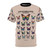 Butterfly-patterned LGBTQ+ pride t-shirt with a vintage French aesthetic