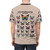 Butterfly-patterned LGBTQ+ pride t-shirt with a vintage French aesthetic - men back