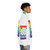 Syesc rainbow background puffer jacket - men side right
