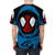 Scarlet Spider inspired t-shirt featuring a web-themed graphic design - men back