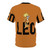 Image of a stylized leo mermaid graphic t-shirt design - Back
