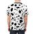 A t-shirt featuring a vibrant dalmatian print design, perfect for dog lovers. - men back