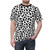 Vibrant dalmatian pattern abstract art design on a high-quality t-shirt - men front