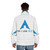 Arch Linux Puffer Jacket with Tux Logo - men back