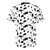 Stylish t-shirt featuring a dalmatian-inspired dog fur pattern design - Back