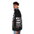 Castlevania inspired broken skull puffer jacket - men side left