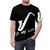 Saxophone AOP T-shirt featuring a saxophone design for saxophone players and music enthusiasts - men front