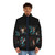 Stranger Things-themed puffer jacket with retro-inspired design - men front