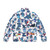 Stitch puffer jacket, blue puffer jacket with Stitch character design - Back