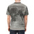 T-shirt featuring a detailed texture design of the lunar surface - men back