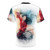 Watercolor illustration of the legendary Chinese warrior Mulan on a high-quality t-shirt - Back