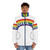 A colorful puffer jacket with the Big Mouth logo, perfect for the winter season. - men front