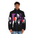 Anime-inspired split face classic puffer jacket with bold, stylish design - men front