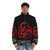 Coheed and Cambria puffer jacket featuring the band's iconic dragonfly logo - men front