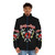 Aries90 Cherry Band Hard Rock Black Stone Logo Puffer Jacket - men front