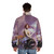 Iridescent puffer jacket with ethereal, ambient, and trans-inspired design - men back