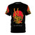 Legendary red dragon mythical beast fantasy AOP t-shirt design