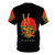 Legendary red dragon mythical beast fantasy AOP t-shirt design - Back