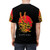 Legendary red dragon mythical beast fantasy AOP t-shirt design - men back