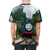 Vintage steam locomotive and railway inspired t-shirt design - men back