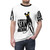 Stylish t-shirt featuring a cartoon design of a greyhound, lurcher, whippet, and hound breed. - men front